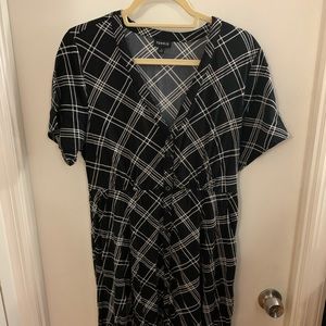 Torrid Black & White Button Dress